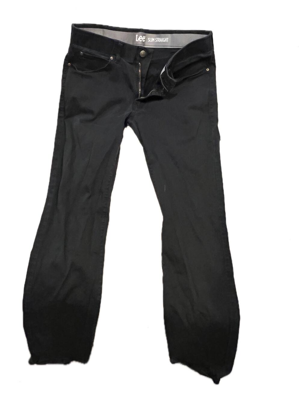 Lee Slim Straight Fit Leg Black Jeans 36x34